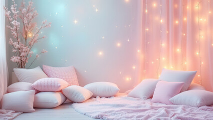 white pillows on the bed