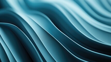 Obraz premium Abstract Teal Wavy Lines Background Texture Design Illustration