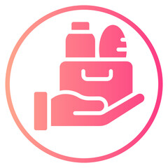 food donation gradient icon