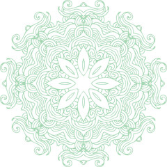 Beautiful Mandala Art and Vector Mandala Design Image.