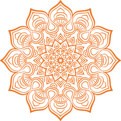 Beautiful flower art and mandala vector design