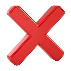 Fototapeta premium red cross mark