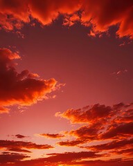 Fototapeta premium red clouds in the sky