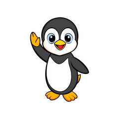 Obraz premium penguin cartoon isolated on white