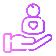 Adoption gradient icon