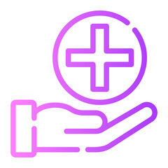 humanitarian gradient icon