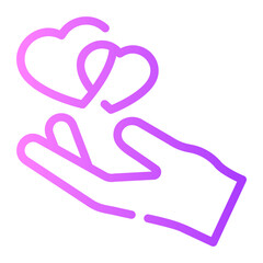 love gradient icon