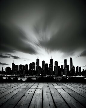 Fototapeta city black background