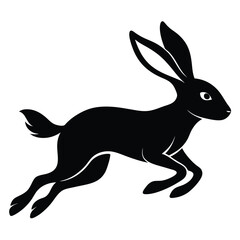 rabbit silhouette vector
