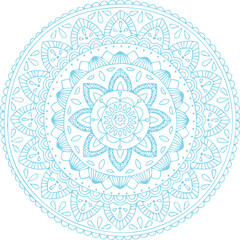 Beautiful flower art and mandala vector design
