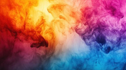 Vibrant abstract liquid splash with colorful ink blending, creating a dynamic background