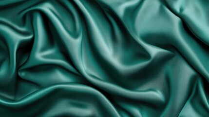 Fototapeta premium Abstract dark textile background with elegant waves and silky texture, great for premium design concepts