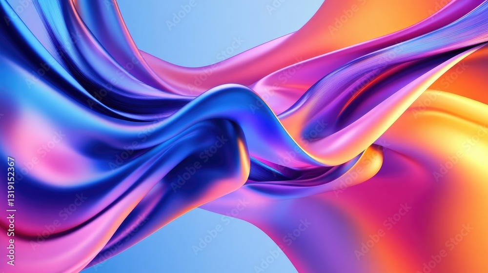 Poster abstract dynamic motion background with a blurred speed effect and colorful streaks