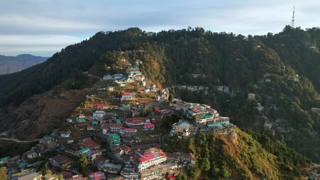 Aerial Drone Video of Darjeeling, India | Scenic Tea Gardens, Toy Train, Kanchenjunga Views  Misty Hills