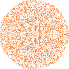Beautiful flower art and mandala vector design