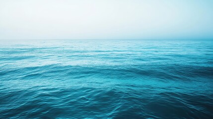 Obraz premium Refreshing aqua to deep teal gradient capturing the essence of ocean water