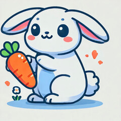 rabbit with carrot