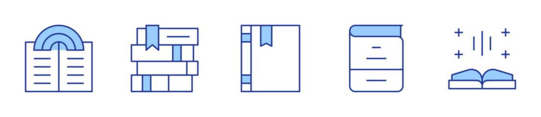 book of fairy tales, books, book, open book. Book Icon vector illustration. Line Duotone style. Editable stroke