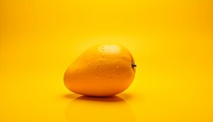 mango on a yellow background