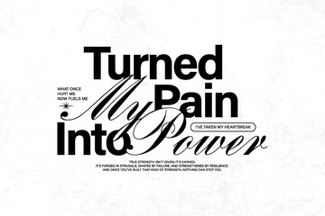 Fototapeta premium Streetwear Aesthetic typography quotes graphic design 