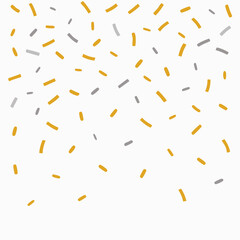 Luxury Metallic Gold and Silver Confetti Glittering Background
