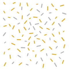 Stylish Golden and Silver Confetti Burst for Events and Invitations