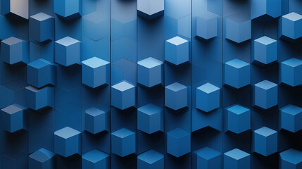 Obraz premium abstract blue cubes background