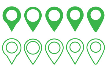 Location icon. Map pin icon set. location marker. location pin. Map pin icon vector illustration eps 10.
