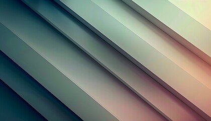 Obraz premium Geometrischer Hintergrund mit grün und rosa Pastelltönen