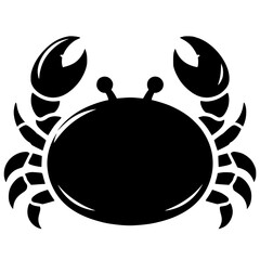 Crab logo silhouette