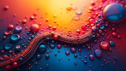 Colorful fluid background dynamic textured geometric element