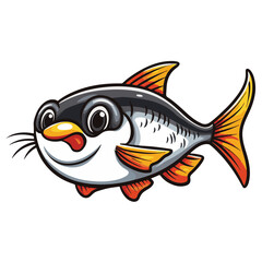 vector illustration of a fish