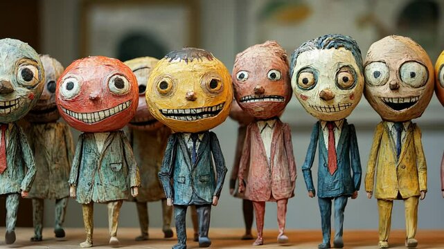 Cute 3D Characters in Stop Motion Animation and Claymation Illustration for Holidays and Fun