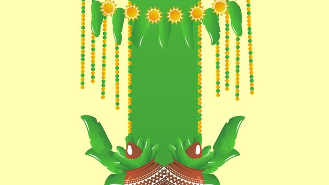 Indian Festiva Ugadi Horizontal Animated Banner