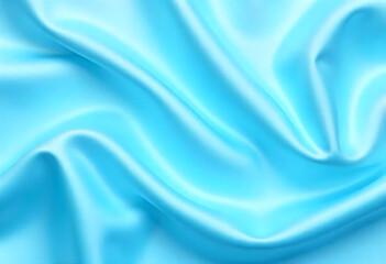 Obraz premium blue silk satin. Soft folds. Fabric. Navy blue luxury background. Space for design/ Wavy lines,Banner. Wide.Long. 