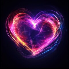 HEART LINES WITH INSIDE EMPTY VBACGROUND