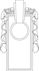 Neoclassical Style Decor vector illustration silhouette design ornament vintage ethnic classic 