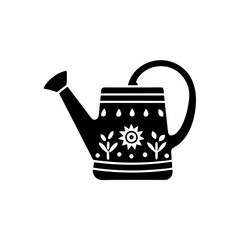 creative details watering can icon Vector Illustration