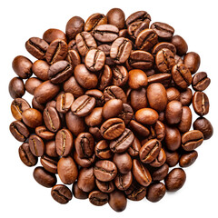 Coffee Beans Transparent Background &ndash; High-Quality PNG Image. Fresh Roasted Coffee Beans Isolated on Transparent Background.AI Generated