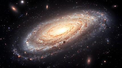 Fototapeta premium 70. A galactic spiral expanding into infinite realms, capturing the cosmic force of universal birth