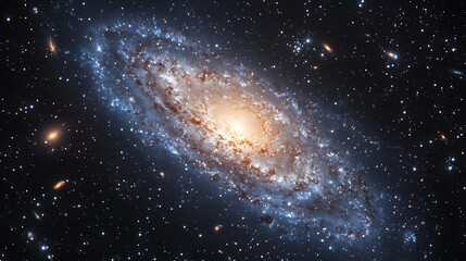 70. A galactic spiral expanding into infinite realms, capturing the cosmic force of universal birth