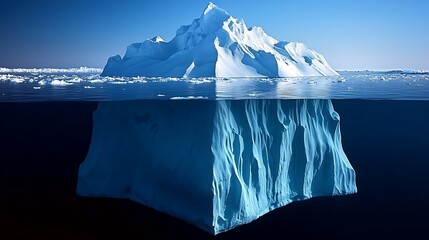 Hidden Depth: Ocean Iceberg Mystery.