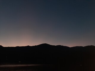 sunset in the mountains