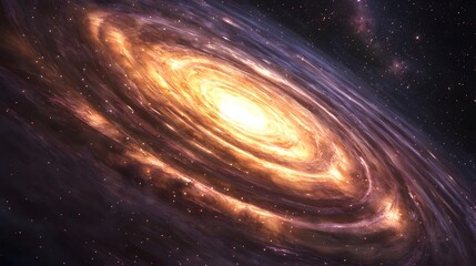 33. A galactic wonder of swirling gas clouds and deep celestial voids, capturing the endless nature of inception