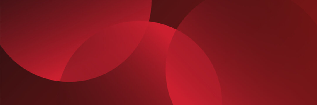 Abstract red background with circles. Applicable for gift card, Poster on wall poster template