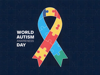 WORLD AUTISM AWARNESS DAY POSTER DESIGN THEME