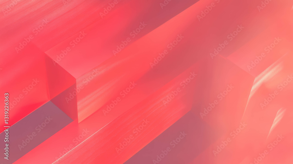 Poster artistic abstract background with chaotic geometric patterns in vibrant pink hues