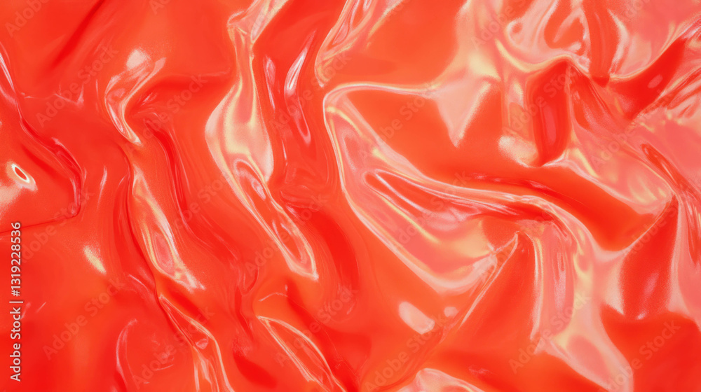 Aufkleber abstract red overlay texture with glossy and fluid aesthetic design