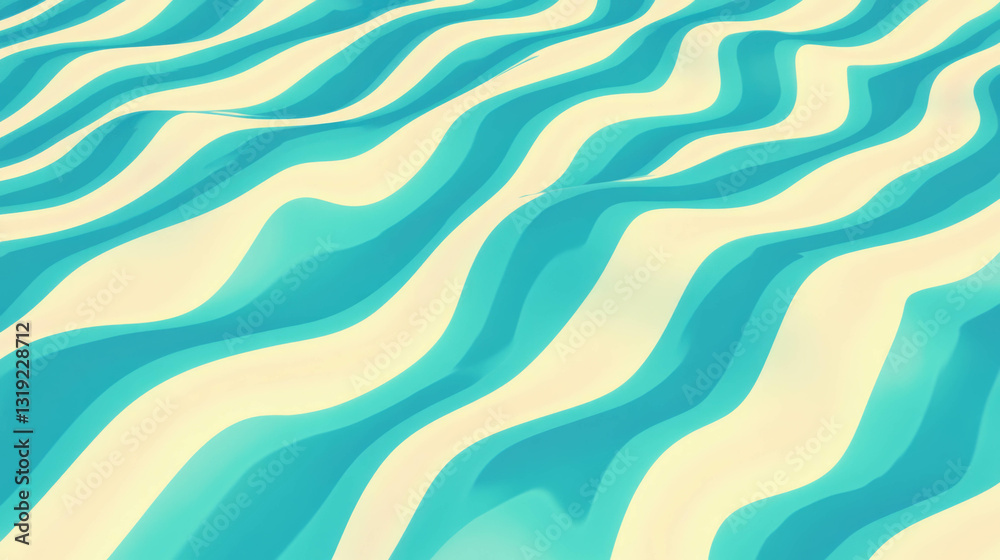 Poster Elegant and simple abstract wave pattern for modern design