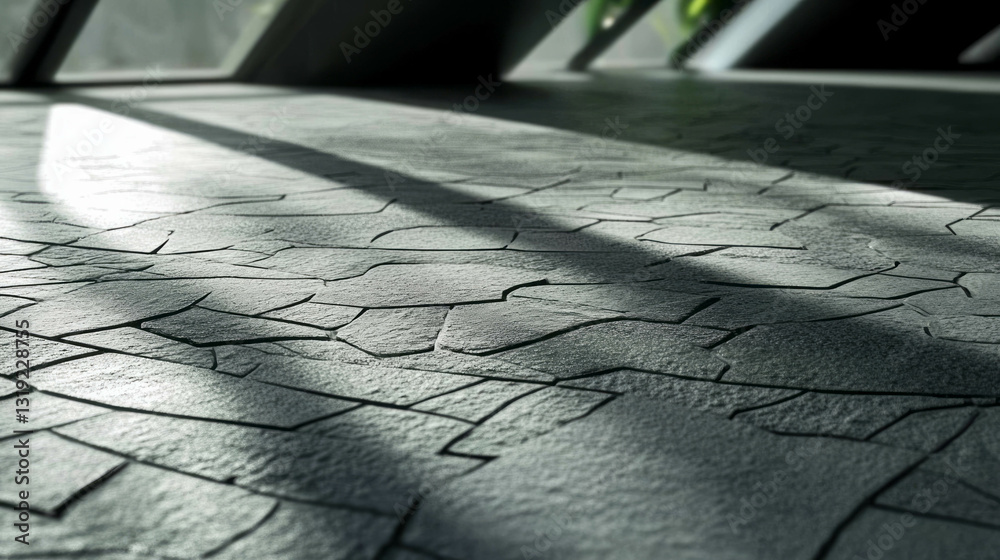 Poster clean and elegant textured chaos on modern floor design